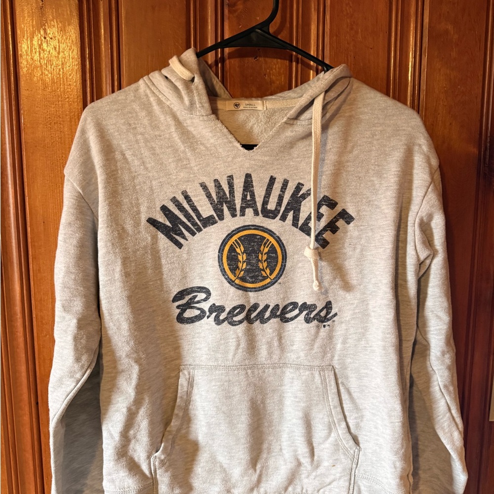 Milwaukee Brewers Gray Hoodie